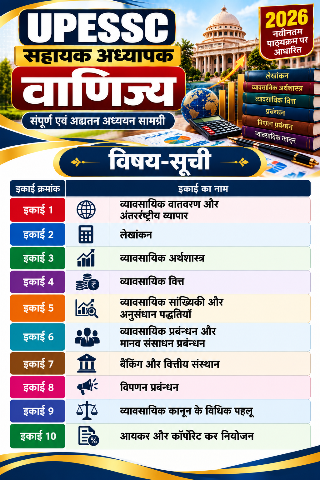 UPESSC ASSISTANT PROFESSOR COMMERCE BOOK HINDI MEDIUM