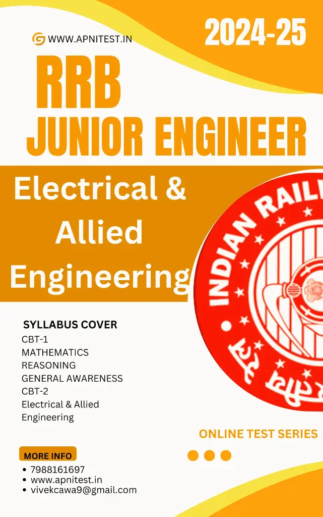 RRB JUNIOR ENGINEER (JE) Electrical & Allied Engineering BOOK AND TEST SERIES 7000+ MCQ