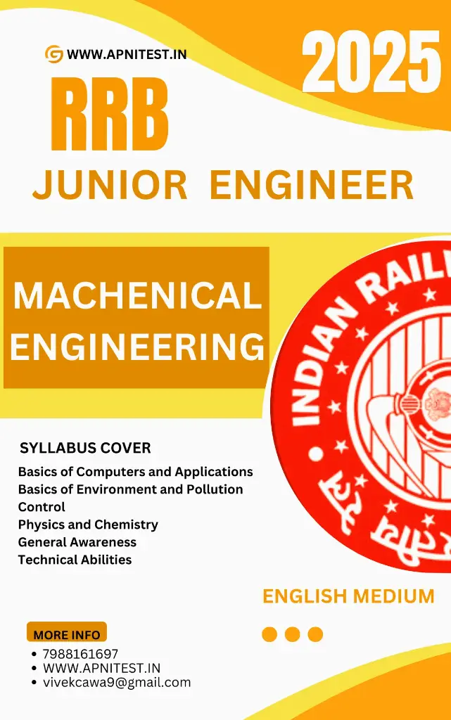 RRB JE MACHENICAL ENGINEERING CBT2 BOOK AND TEST SERIES