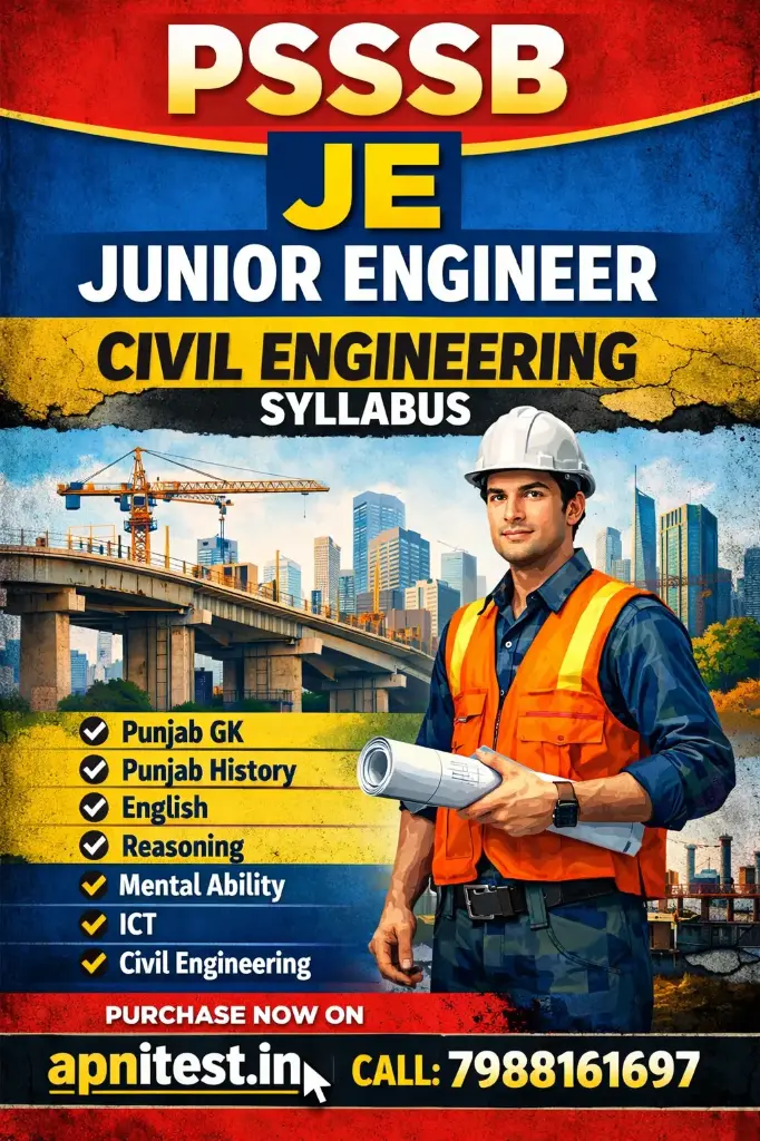 PSSSB JE CIVIL ENGINEERING BOOK WITH TEST SERIES
