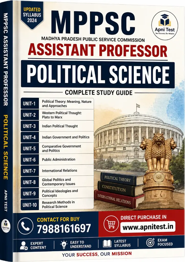 MPPSC ASSISTANT PROFESSOR POLITICAL SCIENCE BOOK WITH TEST SERIES
