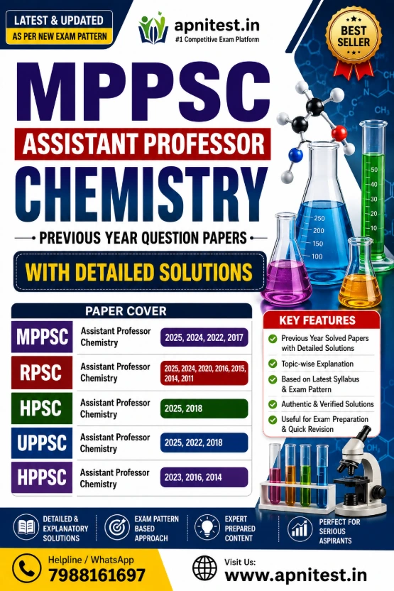 MPPSC ASSISTANT PROFESSOR CHEMISTRY PREVIOUS YEAR PAPER SOLUTION BOOK