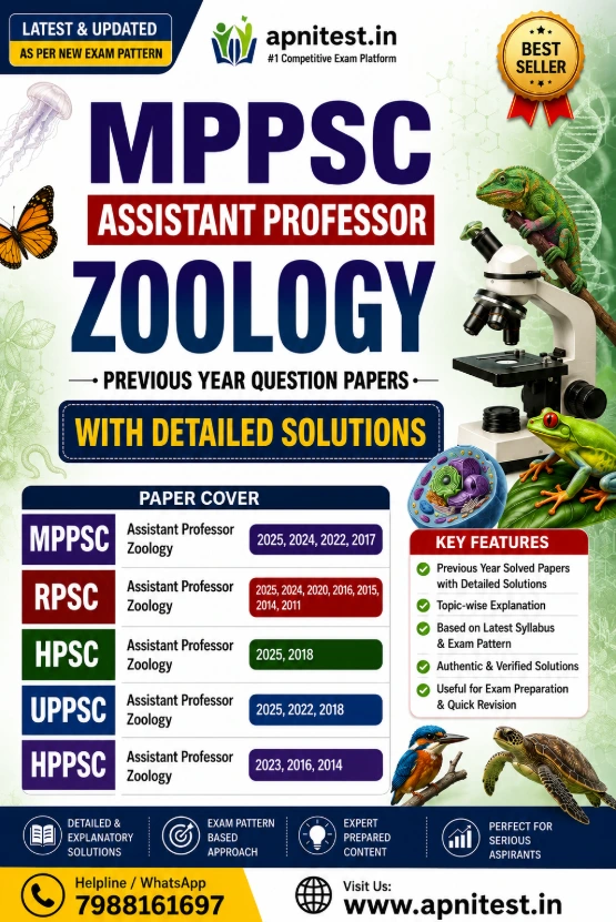 MPPSC ASSISTANT PROFESSOR ZOOLOGY PREVIOUS YEAR PAPER SOLUTION BOOK