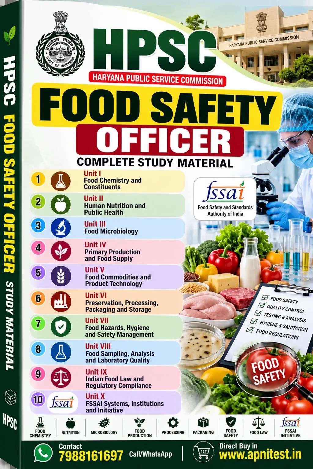 HPSC FOOD SAFETY OFFICER BOOK WITH TEST SERIES 2026