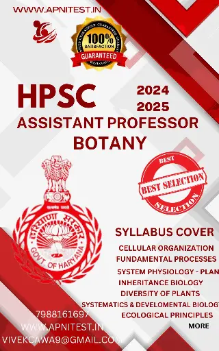 HPSC ASSISTANT PROFESSOR AP BOTANY BOOK